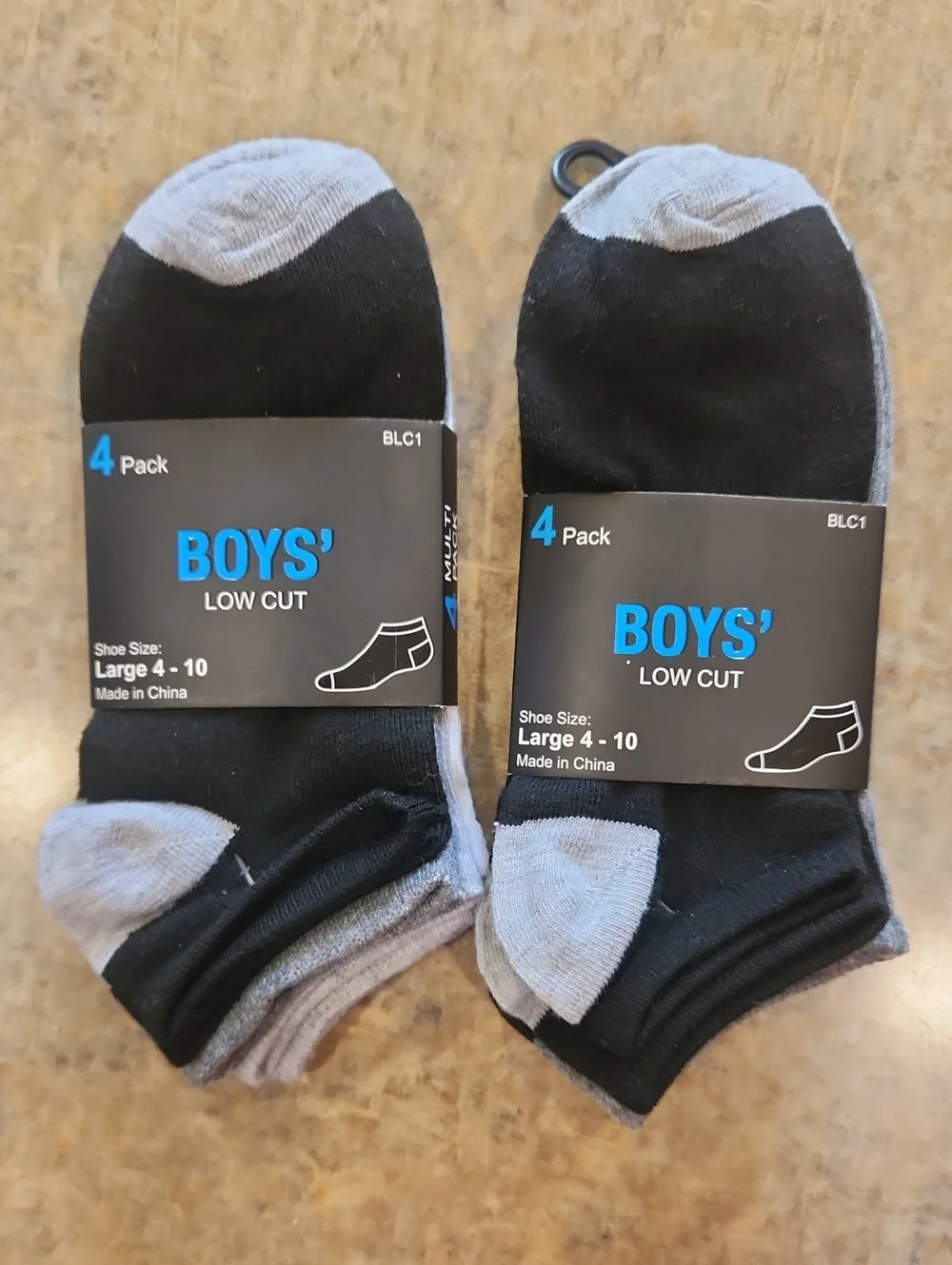 2 Packs Boys Low Cut Socks